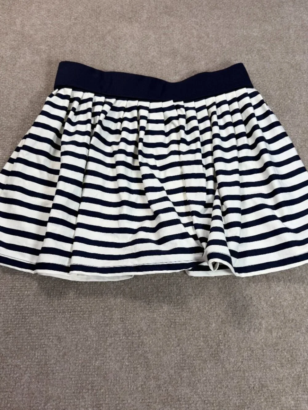 Kate Spade ‘dive right in’ Navy & White Striped Skirt - Size M